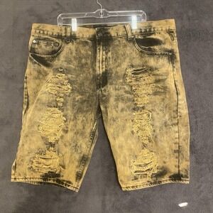 Red Ape Jean Shorts Mens 42 Denim Baggy Distressed Y2K Skater Edgy